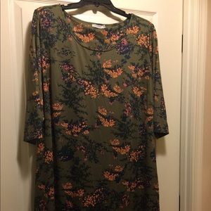 Printed Green Dress by Triste